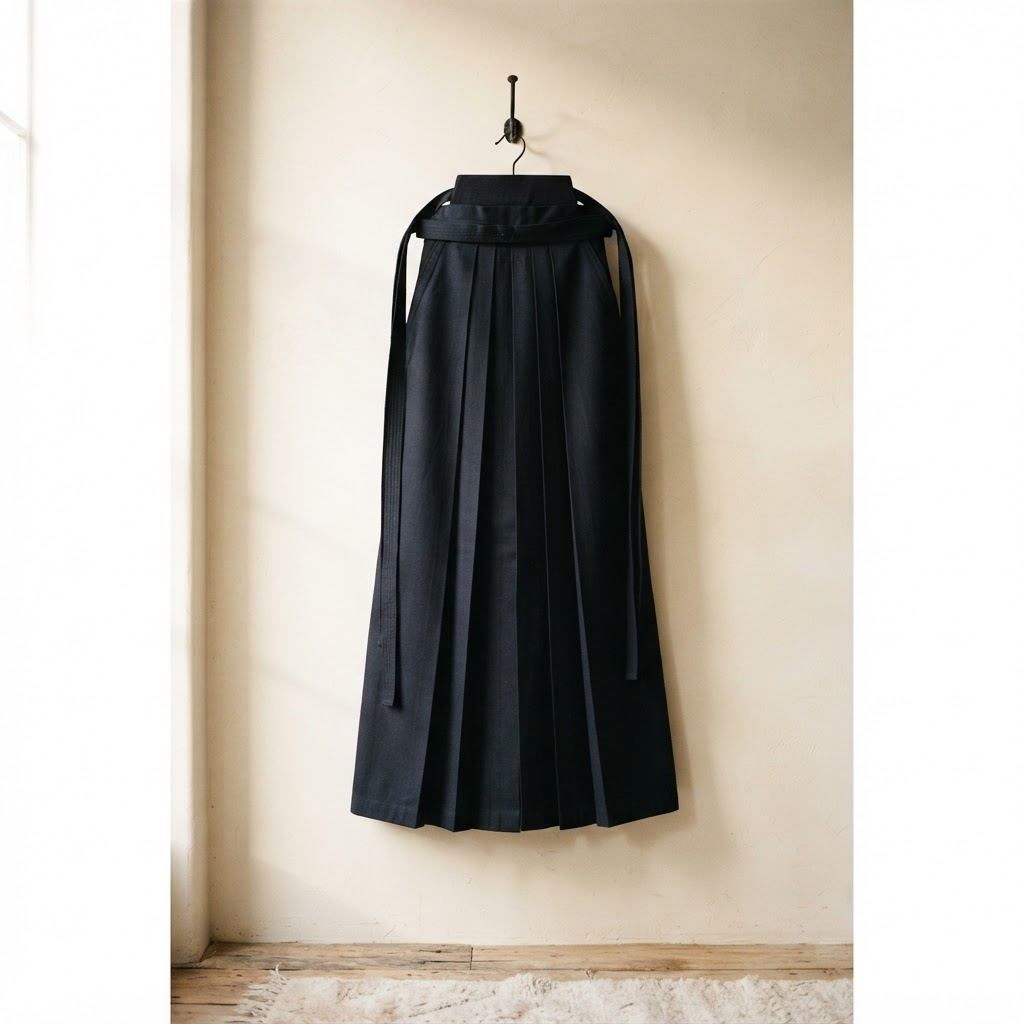 Hakama coton noir T-8000